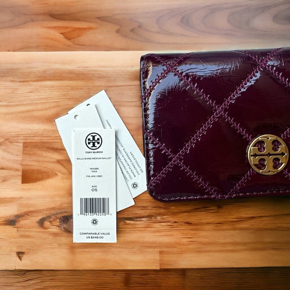 Tory burch red wine wallet - Picture 2 of 5